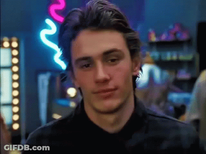 James Franco Creepy Smile GIF