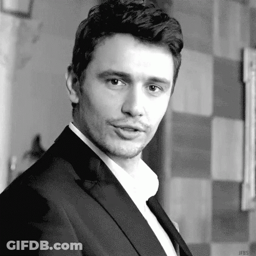 James Franco Flirting GIF