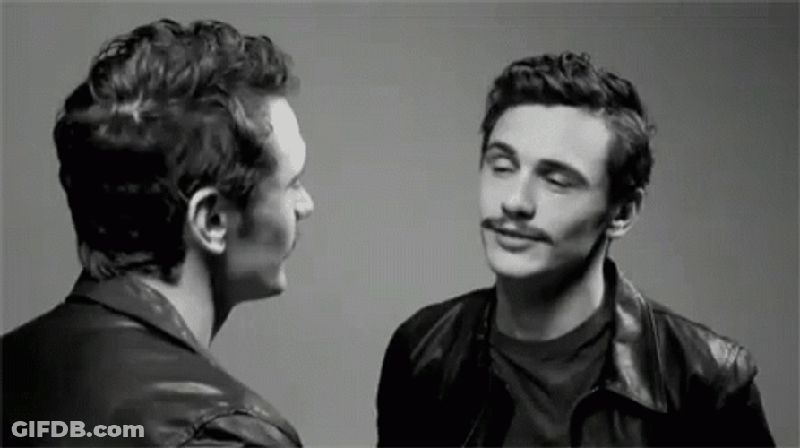James Franco Mirror GIF