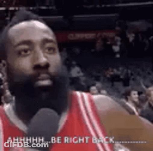 James Harden Eye Roll Be Right Back GIF