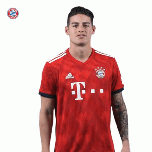 James Rodriguez Flying Kiss GIF