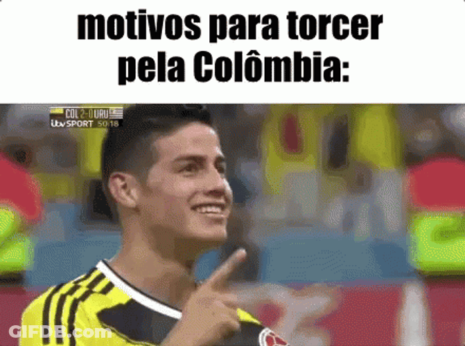 James Rodriguez Pointing Finger Up GIF