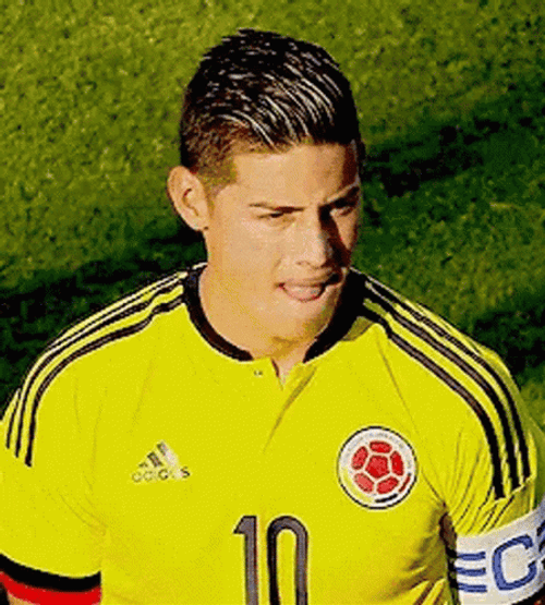 James Rodriguez Tongue Out GIF