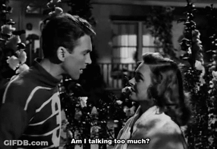 James Stewart As Person Talking Too Much GIF