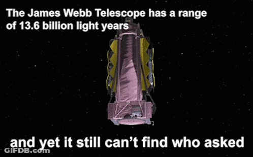 James Webb Telescope Range 13.6 Billion Light Years GIF