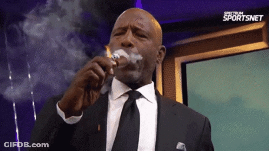 James Worthy Smoking Cigar GIF