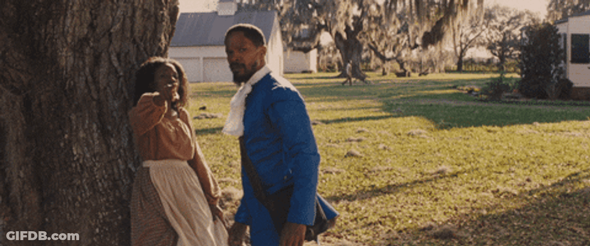 Jamie Foxx Investigates Telescope GIF