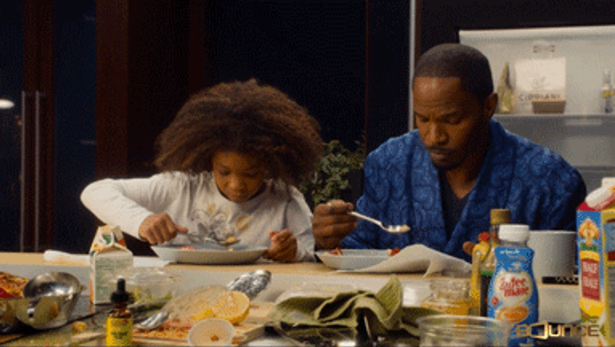 Jamie Foxx Spit Cereal GIF