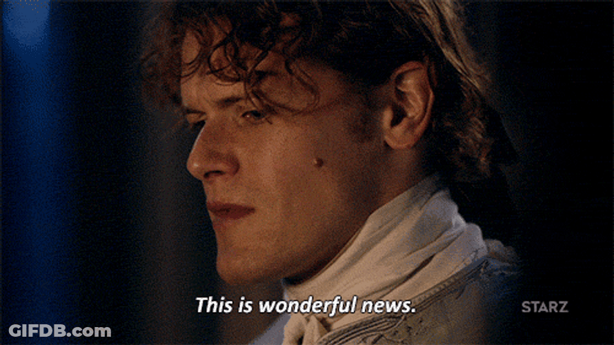 Jamie Fraser Look Up Grateful GIF