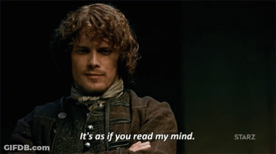 Jamie Fraser Read My Mind GIF