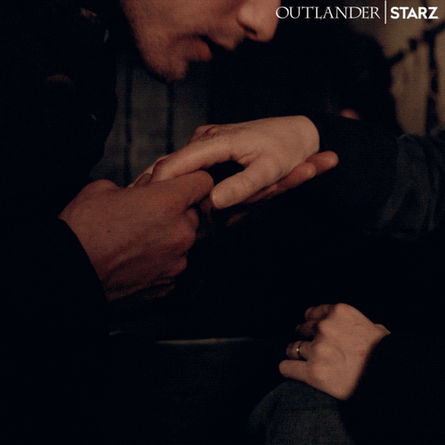 Jamie Fraser Sweet Hand Kiss GIF