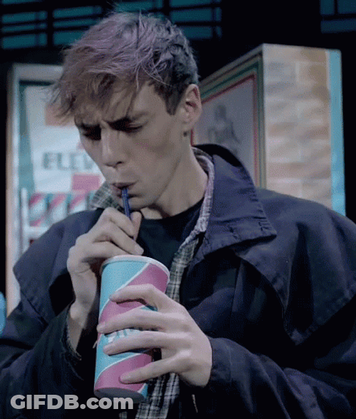 Jamie Muscato Slurpee GIF
