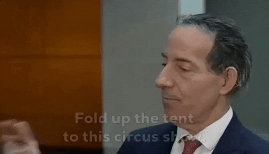 Jamie Raskin Folded Tents Circus Show Over Now GIF