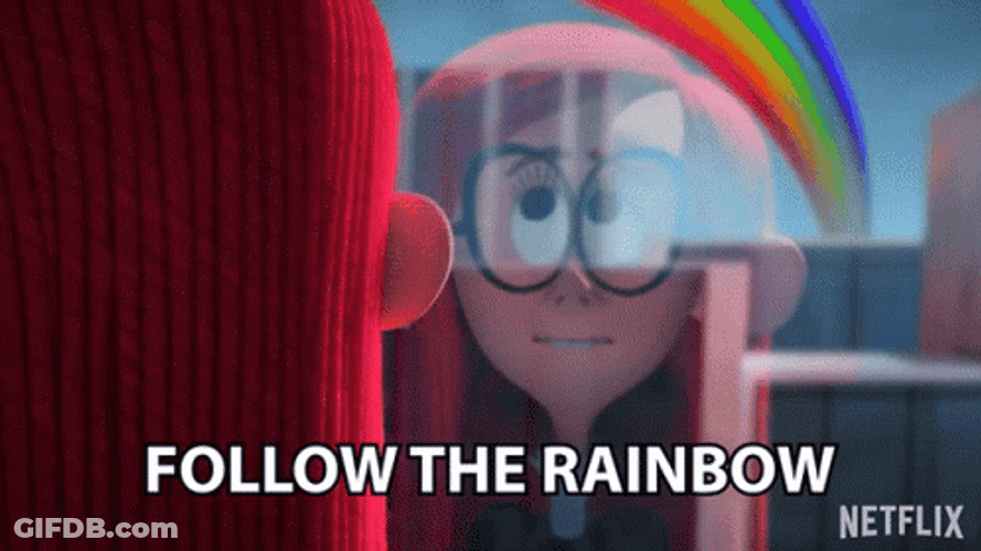 Jane Willoughby Follow The Rainbow GIF