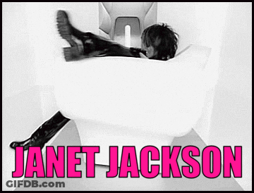 Janet Jackson Black And White Photo GIF