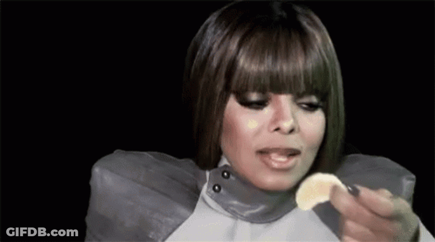 Janet Jackson Eating GIF