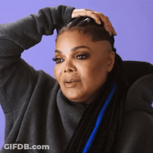 Janet Jackson Hand In Head GIF