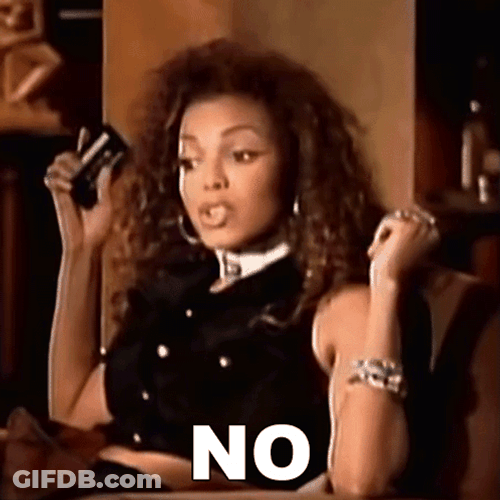 Janet Jackson Saying No GIF