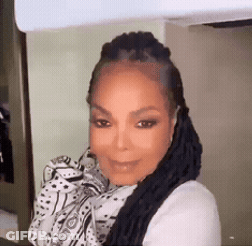 Janet Jackson Silly Reaction GIF