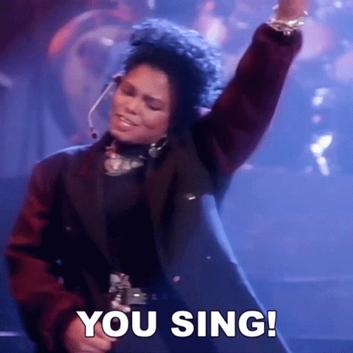 Janet Jackson Singing GIF