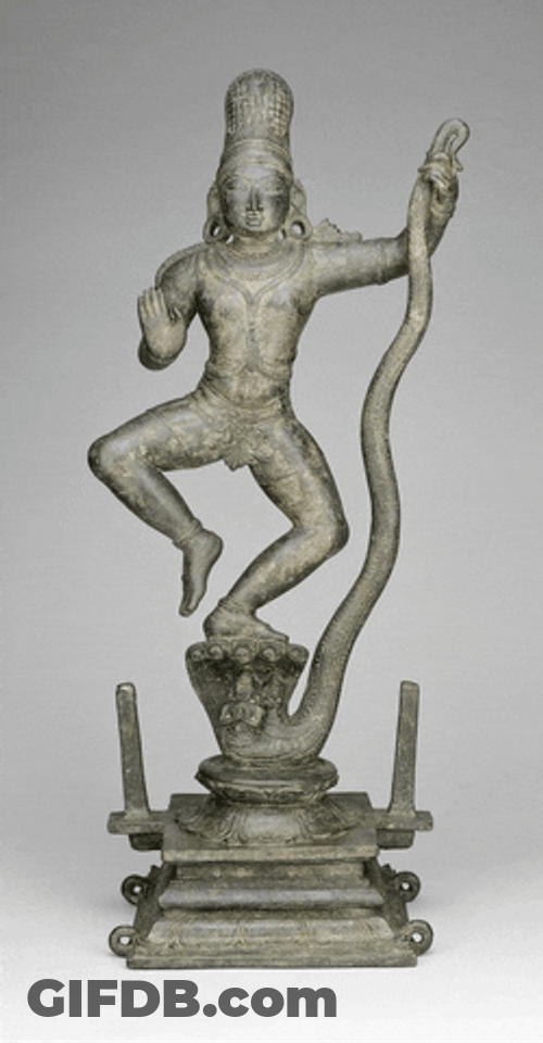 Janmashtami Dancing Krishna Statue GIF