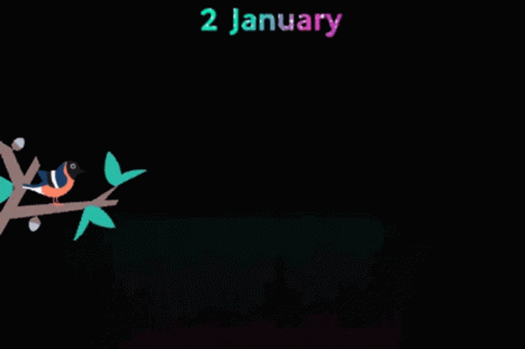 January Two Happy Birthday GIF