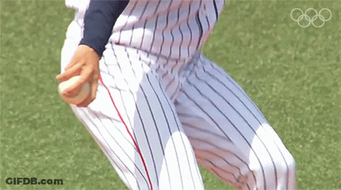 Japan Uniform Baseball Player Throwing GIF