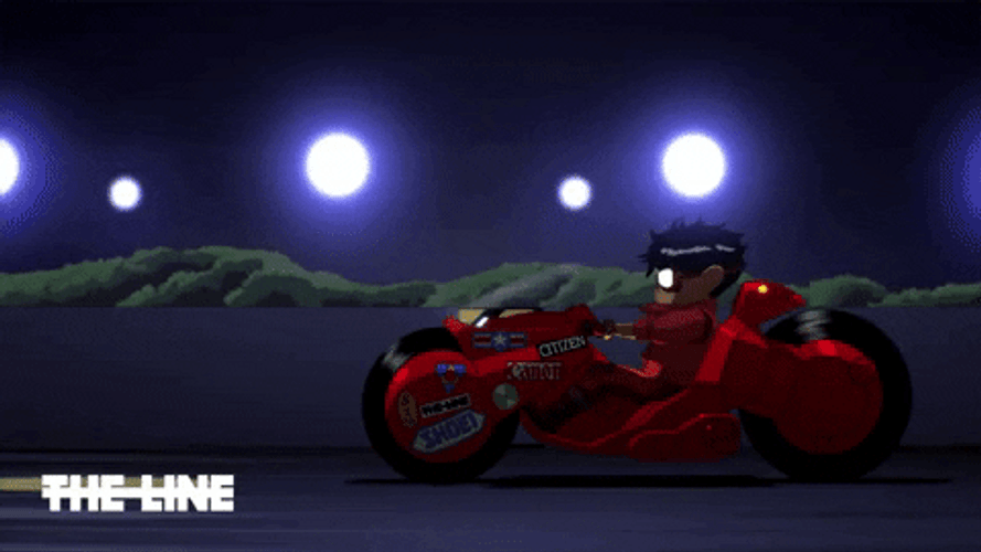 Japanese Animated Cyberpunk Film Akira 1988 GIF