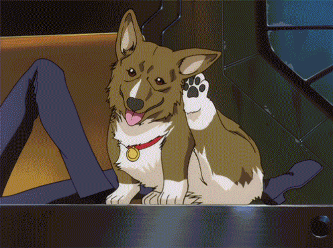 Japanese Anime Corgi Dog GIF