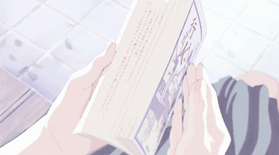 Japanese Book Aesthetic GIF