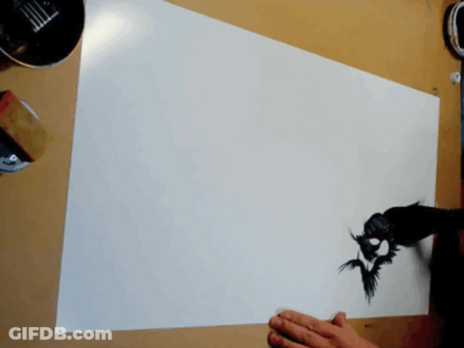 Japanese Dragon Single Stroke Painting GIF