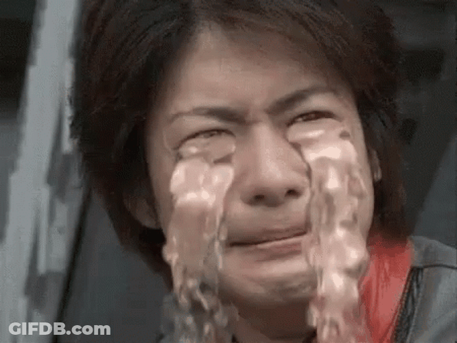Japanese Man Crying Tears Flowing Meme GIF