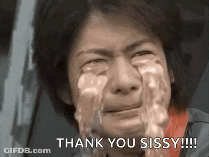 Japanese Man Crying Thank You Sissy GIF