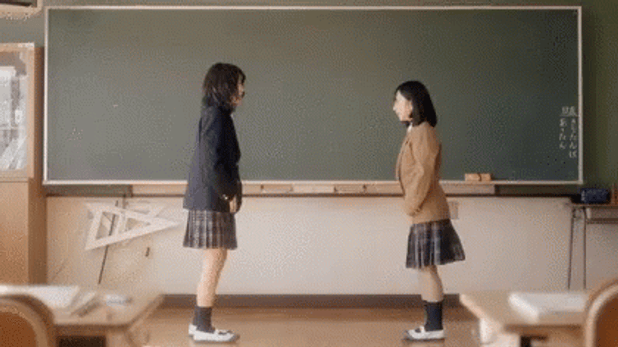 Japanese Students Bowing GIF