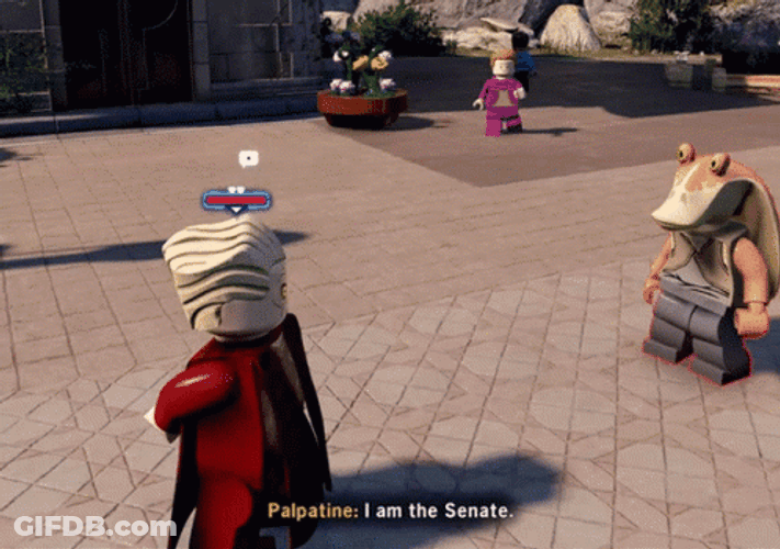 Jar Jar Binks And Palpatine GIF