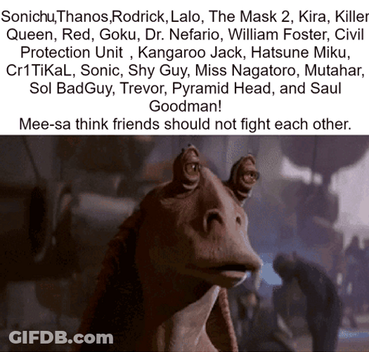 Jar Jar Binks Head Shake GIF