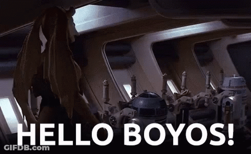 Jar Jar Binks Hello Boys GIF