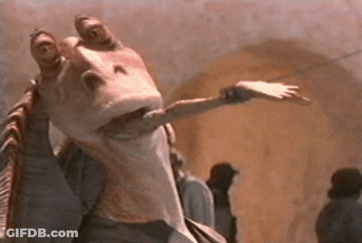 Jar Jar Binks  Is A Snack GIF