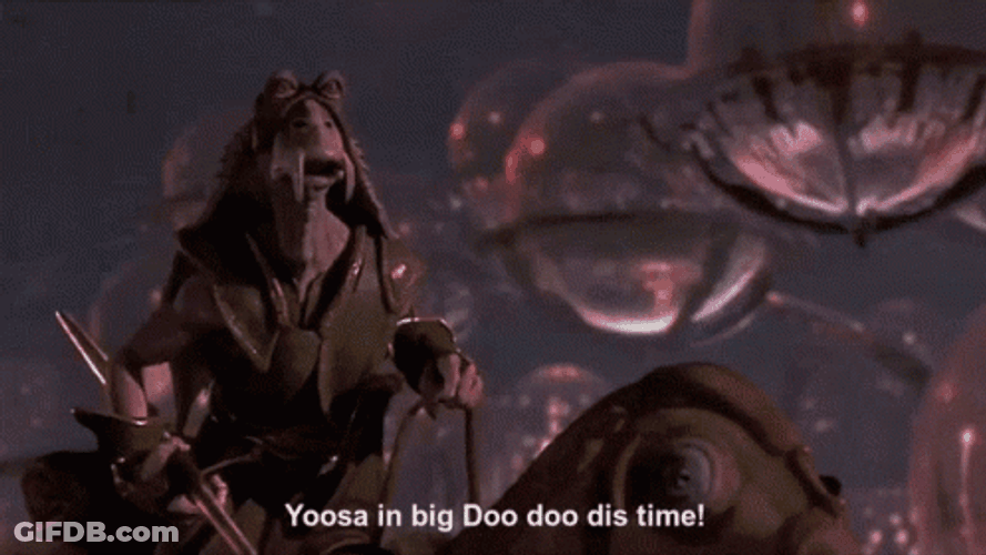 Jar Jar Binks Phantom Menace GIF