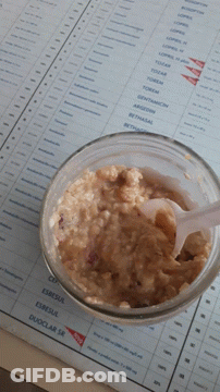 Jar Of Food On Paper Saying Duoclar Sr GIF