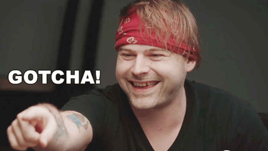 Jared Dines Laughing Pointing Gotcha GIF