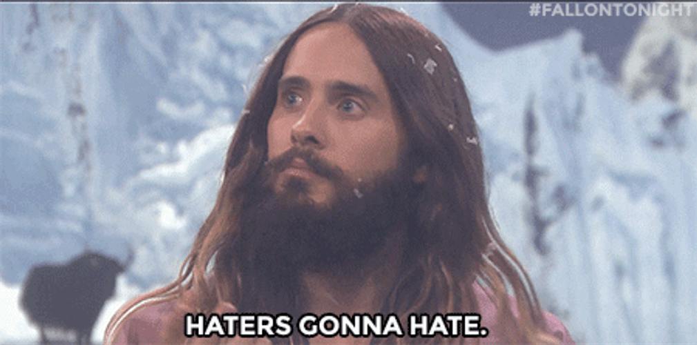 Jared Leto In Snow Haters GIF