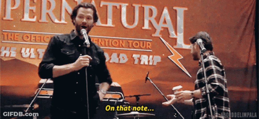 Jared Padalecki Imitating Rim Shot GIF