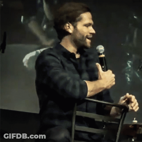 Jared Padalecki Nail Biting Talking GIF
