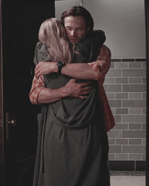Jared Padalecki Passionate Hugging A Lady GIF