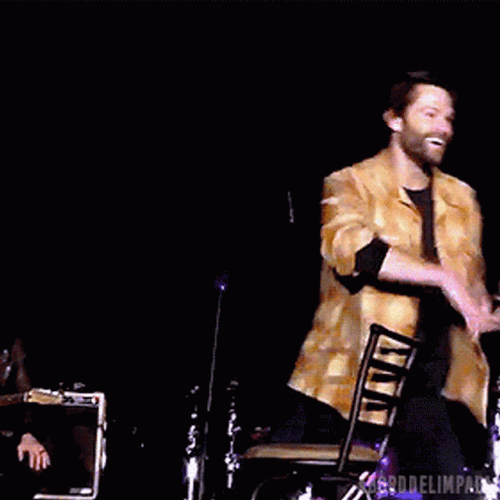 Jared Padalecki Singing With Rim Shot GIF