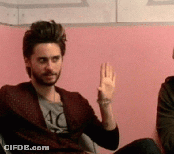 Jared Says Stop Talk To The Hand GIF