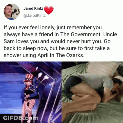 Jarod Kintz Tweet About Government As Friend GIF