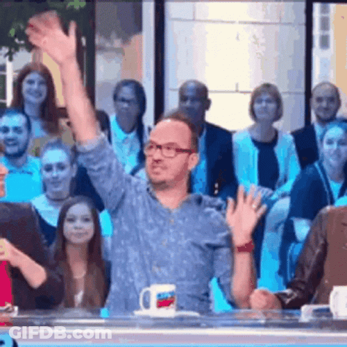 Jarry Excited Raising Hand GIF