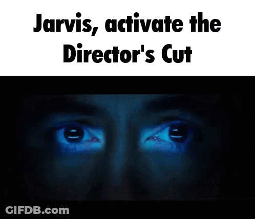 Jarvis Activates Director's Cut Blue Light GIF